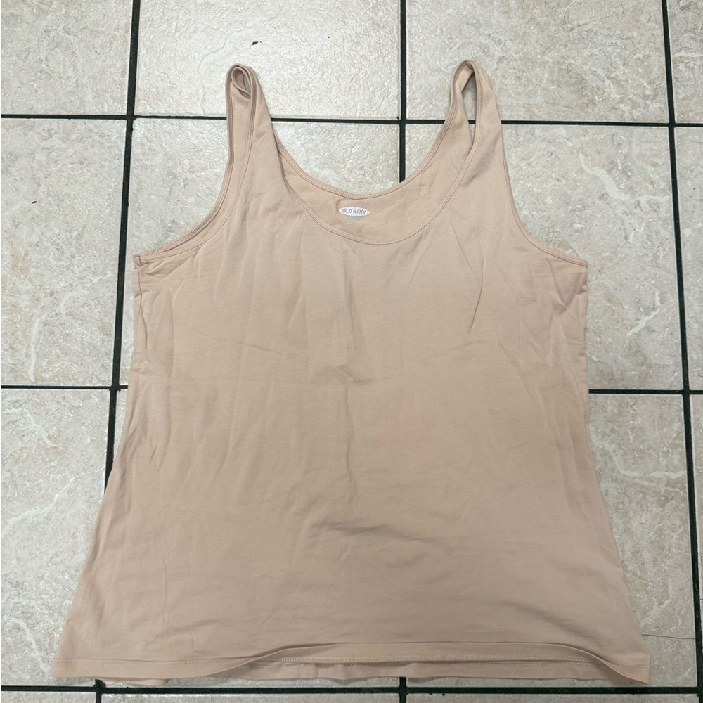 Old Navy Women’s Nude First Layer Cotton Tank Top Size XL